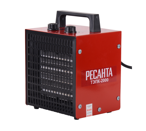 Тепловая электрическая пушка ТЭПК-2000 (ТЭПК-2300) (керам.нагревательный элемент) Ресанта