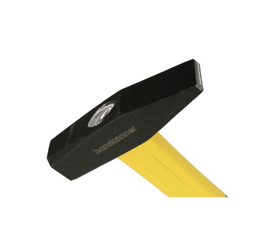 Молоток слесарный, кованый боек, 500 г, фибергласовая рукоятка, Hanskonner