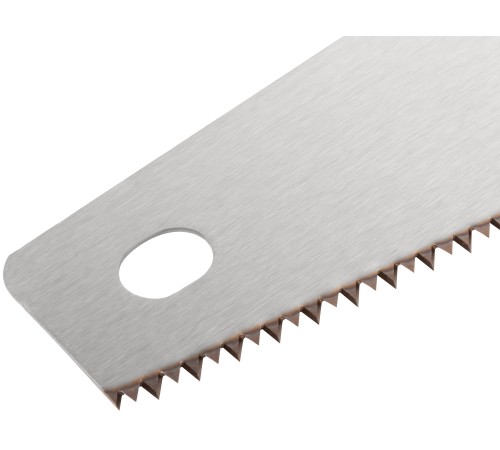 Ножовка по дереву, средний каленый зуб 7 ТPI, 2D заточка, пластиковая прорезиненная ручка 400 мм FIT IT