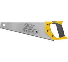 Ножовка по дереву, мелкий каленый зуб 13 ТPI, 3D заточка, пласт.прорезиненная ручка, Профи 350 мм FIT IT