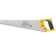 Ножовка по дереву, мелкий каленый зуб 13 ТPI, 3D заточка, пласт.прорезиненная ручка, Профи 450 мм FIT IT