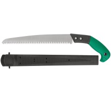 Ножовка садовая с ножнами, крупный зуб 5 TPI, 3D заточка, 300 мм FIT IT