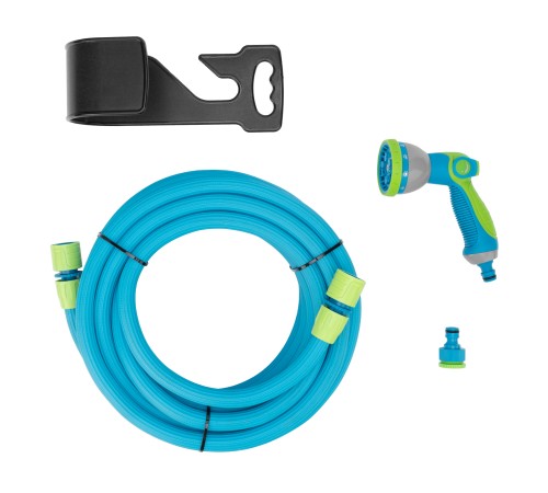 Набор поливочный, шланг 7,5-22,5м, пистолет 8 реж., чехол, подвес, LUXE Palisad Набор поливочный, шланг 7,5-22,5м, пистолет 8 реж., чехол, подвес, LUXE Palisad