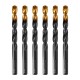 Сверло по металлу, 11 мм, HSS-Tin, Golden Tip, 6 шт. Denzel