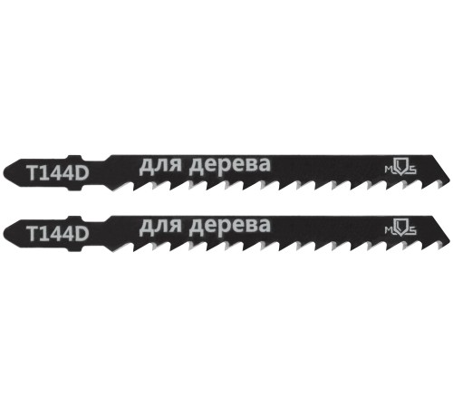 Полотна для эл. лобзика, Т144D, по дереву, HCS, 100 мм,  2 шт. MOS Полотна для эл. лобзика, Т144D, по дереву, HCS, 100 мм,  2 шт. MOS