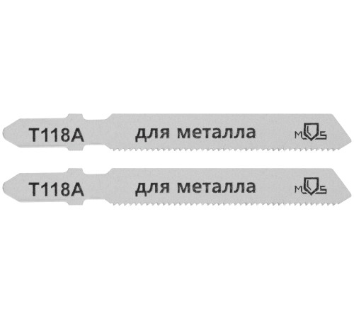 Полотна для эл. лобзика, T118A, по металлу, HSS, 75 мм,  2 шт. MOS Полотна для эл. лобзика, T118A, по металлу, HSS, 75 мм,  2 шт. MOS