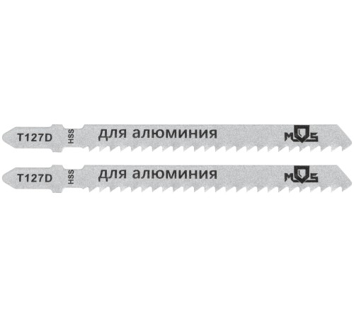 Полотна для эл. лобзика, T127D, по алюминию и пластику, HSS, 100 мм,  2 шт. MOS Полотна для эл. лобзика, T127D, по алюминию и пластику, HSS, 100 мм,  2 шт. MOS
