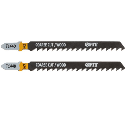 Полотна по дереву, HCS, разведенные, шлифованные зубья 100/74/4,2 мм (Т144D), 2 шт. FIT IT