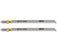Полотна по дереву, HCS, шлифованные под свободным углом зубья, 116/91/3 мм (T301CD), 2 шт. FIT IT