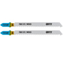 Полотна по дереву, Bimetal, остроконечные зубья, 100/77/1,8 мм (T101AIF), 2 шт. FIT IT Полотна по дереву, Bimetal, остроконечные зубья, 100/77/1,8 мм (T101AIF), 2 шт. FIT IT