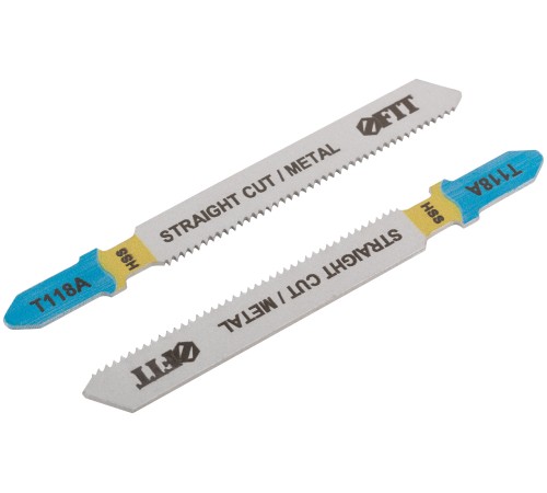 Полотна по металлу, HSS, фрезерованные, волнистые зубья, 76/51/1,2 мм (T118A), 2 шт. FIT IT