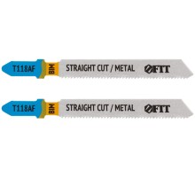 Полотна по металлу, Bimetal, фрезерованные, волнистые зубья, 76/51/1,2 мм (T118AF), 2 шт. FIT IT