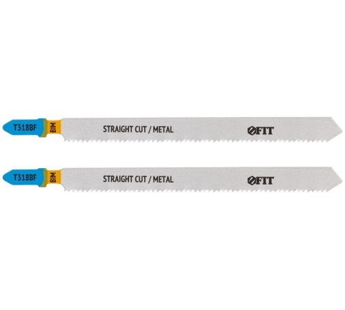 Полотна по металлу, Bimetal, фрезерованные, волнистые зубья, 132/106/1,8 мм (T318AF), 2 шт. FIT IT