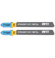 Полотна по металлу, Bimetal, фрезерованные, волнистые зубья, 76/51/1,2 мм (T118AF), 2 шт. FIT HQ