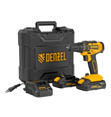 Дрель-шуруповерт аккумуляторная CDL-18-02BM, Li-Ion, 18 В, 2 аккумулятор Denzel
