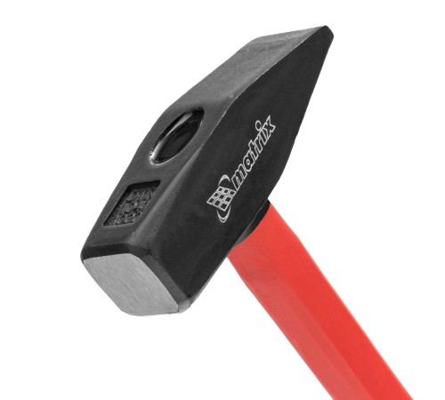 Молоток слесарный, 1000 г, фибергласовая обрезиненная рукоятка Matrix