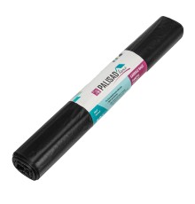 Пакеты для мусора 120 л x 10 шт., ПВД прочные черные, длинный ролик, Home Palisad