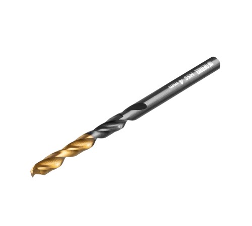 Сверло по металлу, 4 мм, HSS-Tin, Golden Tip, 10 шт. Denzel Сверло по металлу, 4 мм, HSS-Tin, Golden Tip, 10 шт. Denzel