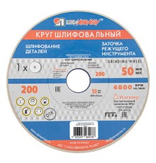 Круг шлифовальный, 200 х 20 х 32 мм, 25А, F40, (М, N) "Луга"