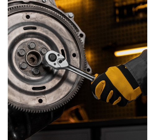 Набор инструментов, 1/2", 1/4", CrV, S2, пластиковый кейс, 122 предмета Denzel