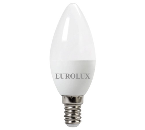 Лампа светодиодная EUROLUX LL-E-C37-5W-230-2,7K-E14 Лампа светодиодная EUROLUX LL-E-C37-5W-230-2,7K-E14
