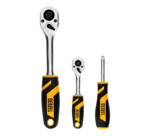 Набор инструментов, 1/2", 1/4", CrV, S2, пластиковый кейс, 94 предмета Denzel