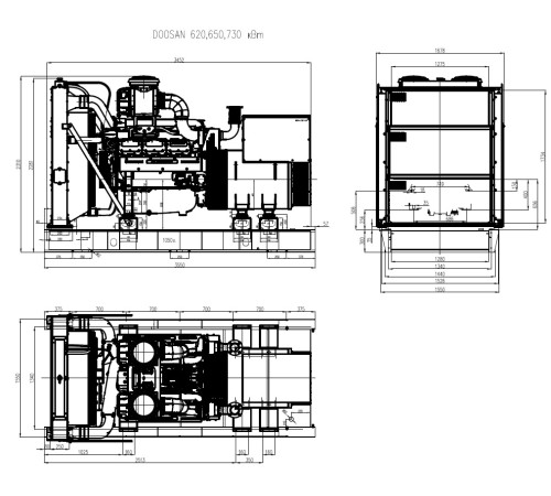 Дизельный генератор ТСС АД-730С-Т400-1РМ17 (Mecc Alte) Дизельный генератор ТСС АД-730С-Т400-1РМ17 (Mecc Alte)