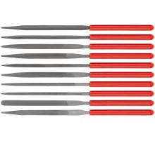 Надфили узкие, ПВХ ручка 3х140/60 мм, 10 шт. FIT DIY