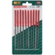 Надфили узкие, ПВХ ручка 3х140/60 мм, 10 шт. FIT DIY