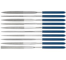 Надфили алмазные, ПВХ ручка, 3х140/50 мм, 10 шт. FIT IT