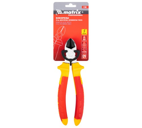 Бокорезы Insulated, 180 мм, двухкомпонентные рукоятки Matrix Professional Бокорезы Insulated, 180 мм, двухкомпонентные рукоятки Matrix Professional