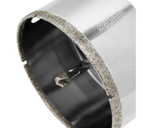 Сверло алмазное по керамограниту, 80 х 67 мм, трехгранный хвостовик Matrix