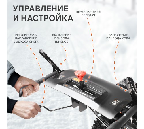 Снегоуборщик бензиновый PATRIOT PS 603 LED Снегоуборщик бензиновый PATRIOT PS 603 LED