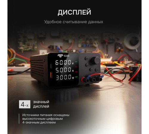 Источник питания AMO E233 с поверкой