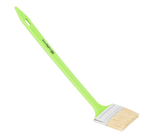 Кисть радиаторная 75 мм, натуральная щетина, пластиковая ручка Сибртех