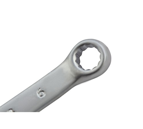 Ключ комбинированный, 6 мм, CrV, матовый хром Matrix