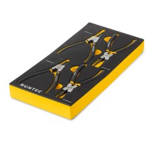 RUNTEC RT-SRP1E4 Набор съемников стопорных колец RUNTEC CrV 180 мм в ложементе EVA, 4 предмета