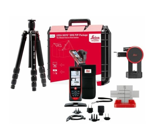 Комплект Leica DISTO S910 NEW со штативом и адаптером Комплект Leica DISTO S910 NEW со штативом и адаптером