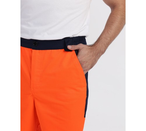Костюм сигнальный PROFLINE Specialist-1 МВО (тк.Смесовая,240) брюки, оранжевый/т.синий
