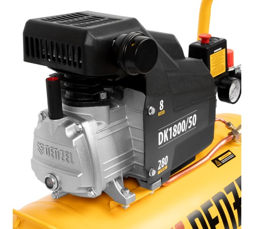 Компрессор воздушный DK1800/50, Х-PRO 1.8 кВт, 280л/мин, 50л Denzel Компрессор воздушный DK1800/50, Х-PRO 1.8 кВт, 280л/мин, 50л Denzel