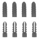 Дюбель, 8 x 30 мм,