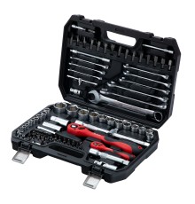 Набор инструментов 82 предмета, CrV, 1/2", 1/4" MTX