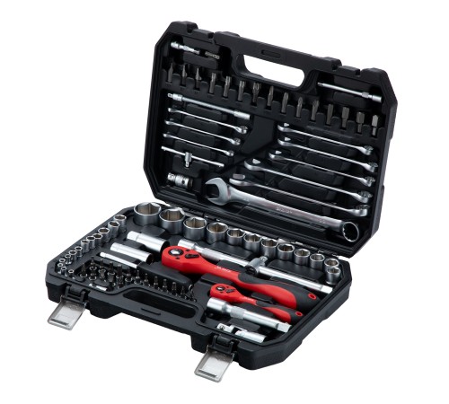 Набор инструментов 82 предмета, CrV, 1/2", 1/4" MTX
