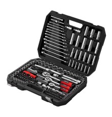 Набор инструментов, 1/2", 3/8", 1/4", пластиковый кейс 215 предметов MTX