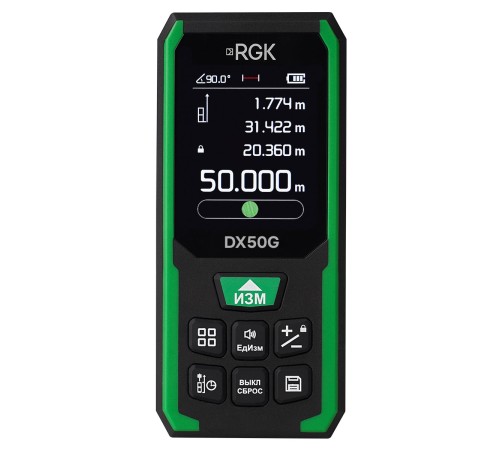 Лазерный дальномер RGK DX50G с поверкой