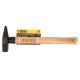 Молоток слесарный, 300 г, кованый квадратный боек, буковая рукоятка Denzel