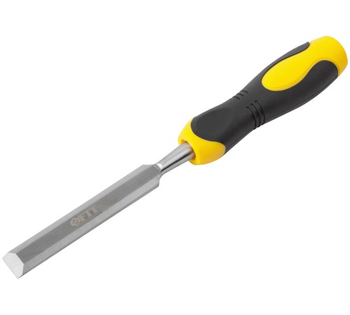 Стамеска Профи CrV, двухцветная прорезиненная ручка 16 мм FIT HQ