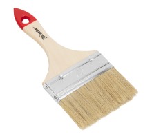 Кисть плоская "Стандарт" 4" (100 мм) натуральная щетина, деревянная ручка MTX