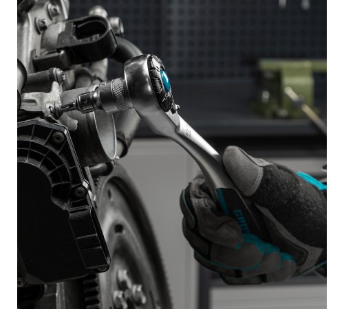 Набор торцевых головок, трещотка 120 зубьев, 36 предметов, 1/2