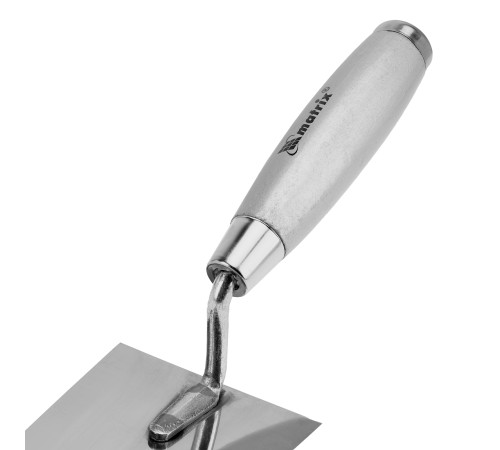 Кельма из нержавеющей стали, 160 х 84 мм, деревянная ручка Matrix